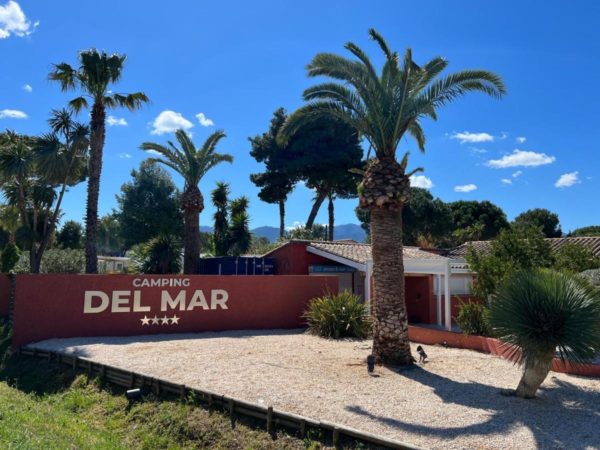 Camping Del Mar 10, Mobil Home Petit Paradis, 6 Personnes, Bord De Mer, Camping Del Mar Village Аржеле-сюр-Мер Екстер'єр фото