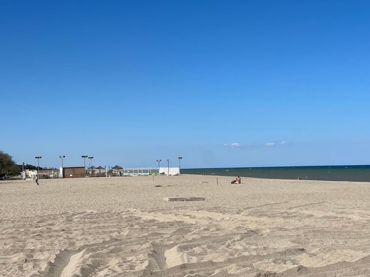 Camping Del Mar 10, Mobil Home Petit Paradis, 6 Personnes, Bord De Mer, Camping Del Mar Village Аржеле-сюр-Мер Екстер'єр фото