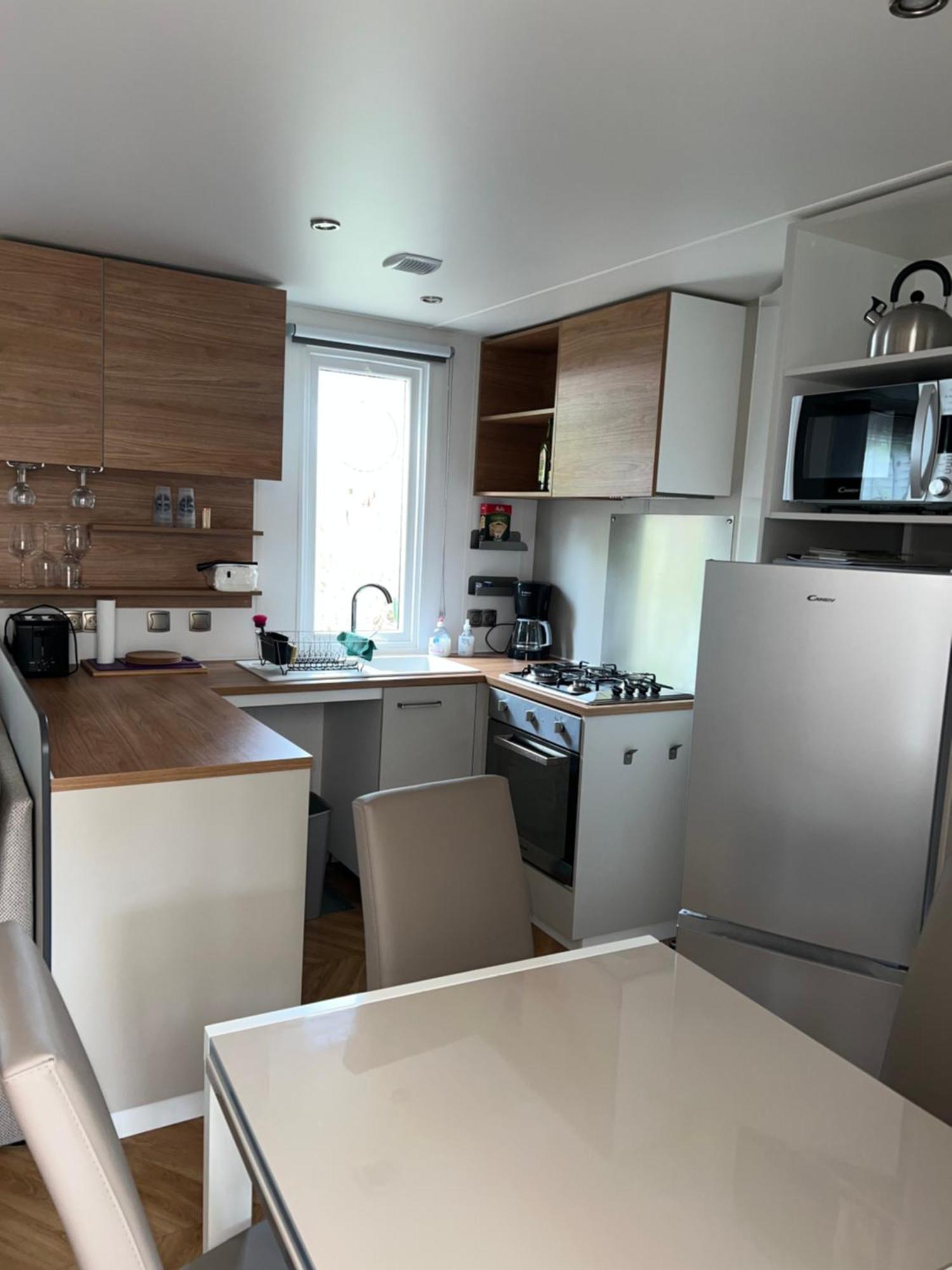 Camping Del Mar 10, Mobil Home Petit Paradis, 6 Personnes, Bord De Mer, Camping Del Mar Village Аржеле-сюр-Мер Екстер'єр фото