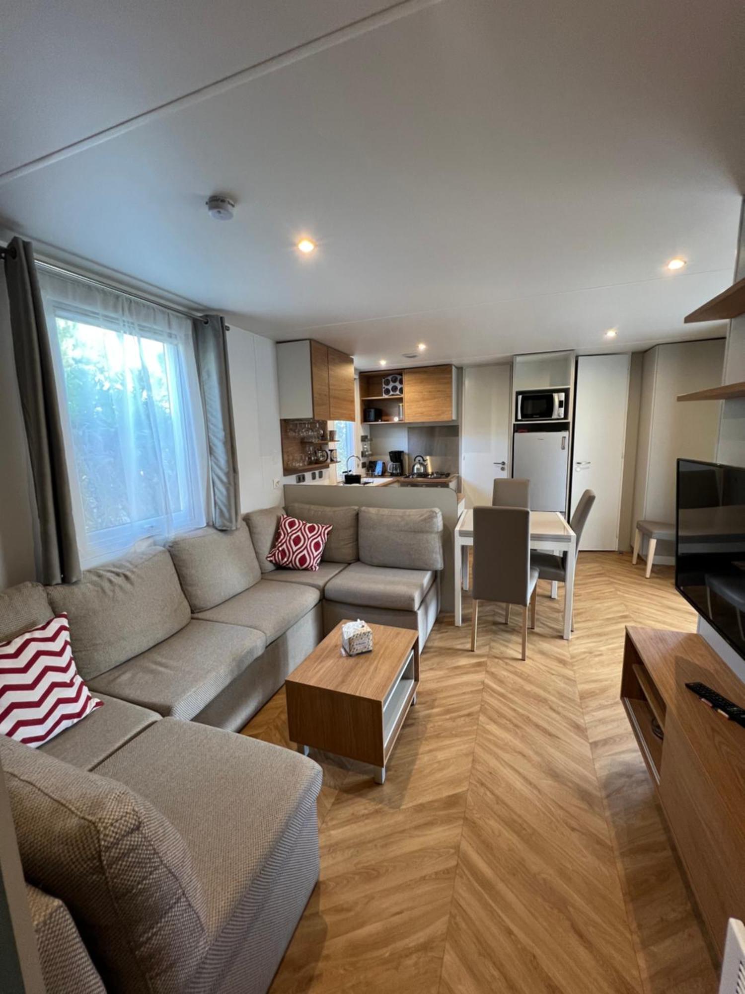 Camping Del Mar 10, Mobil Home Petit Paradis, 6 Personnes, Bord De Mer, Camping Del Mar Village Аржеле-сюр-Мер Екстер'єр фото